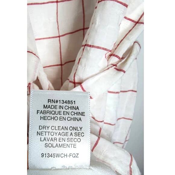 Wayf Womens Josie Checker Ruffle Sleeveless Wrap Dress Medium - Picture 7 of 8